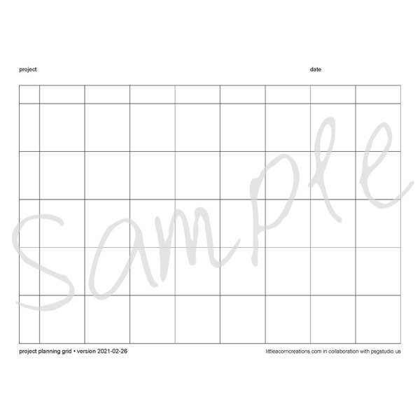 Project Planning Grid photo 3